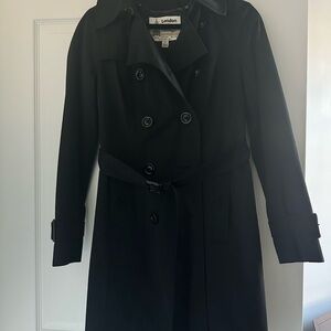 London Fog Black Trench Coat
